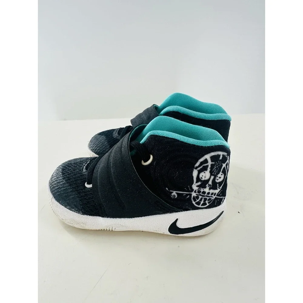 Nike Kyrie 2 TD Toddler Baby Basketball Shoes SZ 5C‎ Black/Jade/White 827281-001